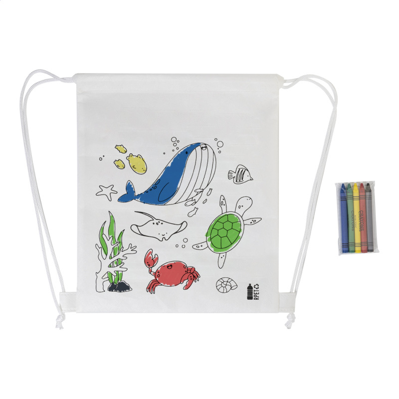 Zocolo Vrecko na šnúrku na farbenie RPET, more 2