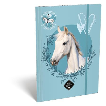 Doska s gumičkou, kartón, A4, LIZZYSULI, "Wild Beauty, Sport Club"