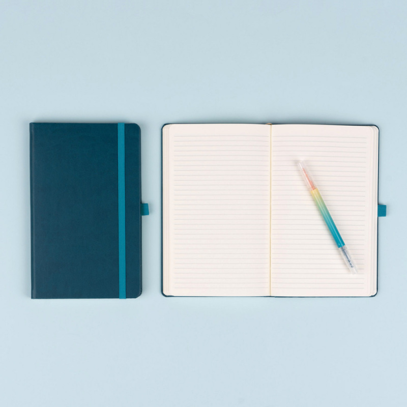 NOTIQUE Notes Tyrkysový, linajkovaný, 13 x 21 cm 3