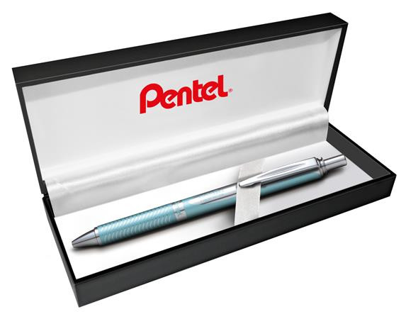 Gélové pero, 0,35 mm, stláčací mechanizmus, telo pera: aquamarin, PENTEL "EnerGel BL-407"