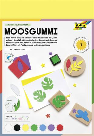 Moosguma, samolepiaca, 20x29 cm, 7 listov, FOLIA "Basic", 7 rôznych farieb 1