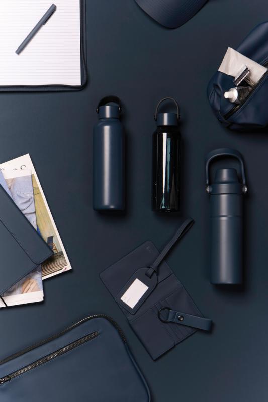 VINGA Baltimore RCS fľaša z rec. Nehr. Nerez. ocele 600 ml námornícka modrá 5