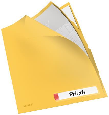 Doska na dokumenty, A4, PP, LEITZ "Cosy Privacy", matná žltá
