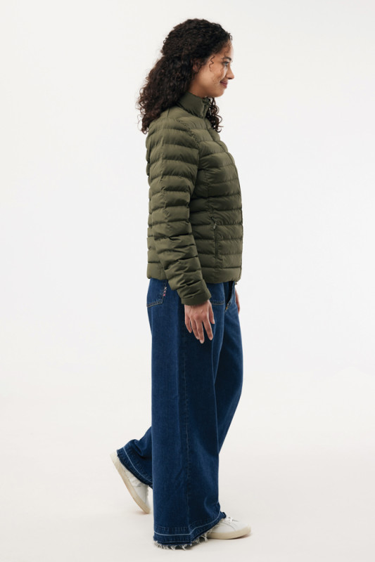 IQONIQ Maiko dámska prešívaná bunda z rec. polyesteru khaki XXS 6