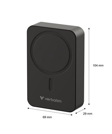 Power banka, externá batéria, magnetická, 20 000 mAh, stojanček, VERBATIM "Charge n Go Ess 2