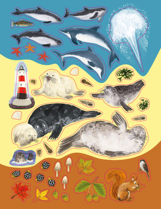 SVET JEŽKOV, UŠIAKOV a ďalších chlpáčov – Kniha samolepiek 10