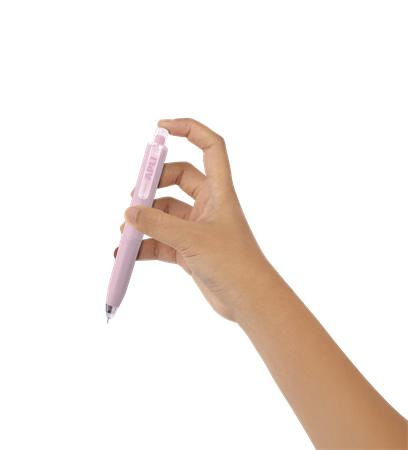 Gélové pero, mini, displej, 0,5 mm, stláčací mechanizmus, APLI "Pocket Gel", mix pastelový 3