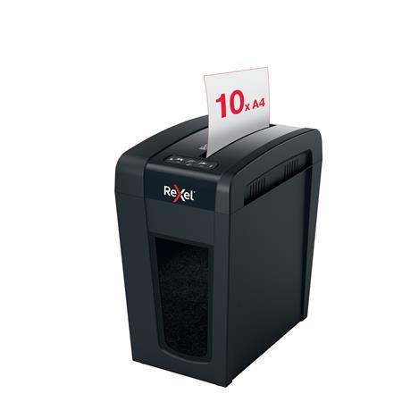 Skartovací stroj, konfety, 10 listov, REXEL "Secure X10-SL"