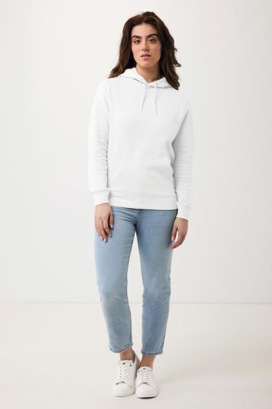 Ľahká mikina s kapucňou IQONIQ Rila z recykl. bavlny recycled white XXS 6