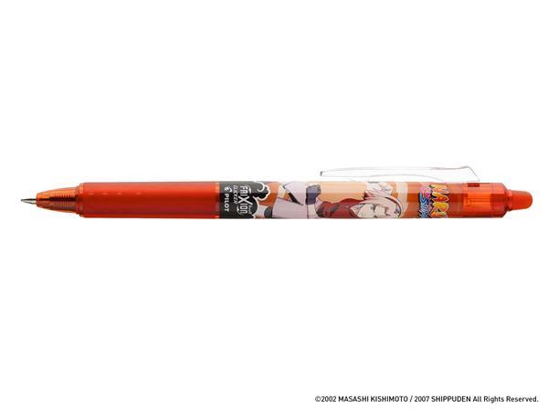 Roller, 0,35 mm, gumovací, stláčací mechanizmus, PILOT "Frixion Clicker Naruto", červená