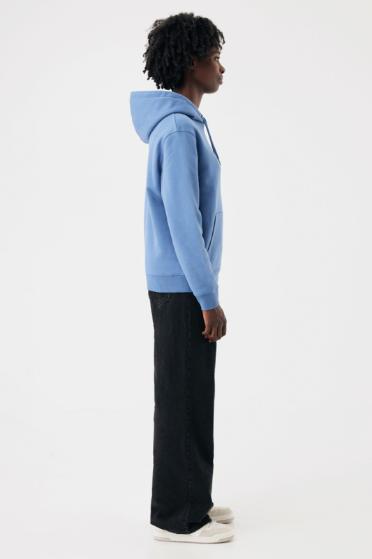 IQONIQ Joshua Unisex mikina s kapucňou z rec. bavlny moon blue L 7
