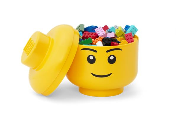 Úložný box, malý, hlava, LEGO, Boy 2