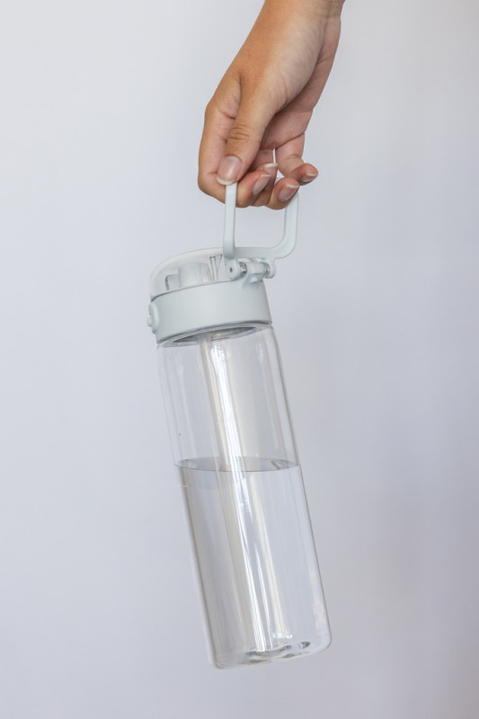 Fľaša na vodu SipnLock RCS RPET 800 ml, nepretek., športová biela 9