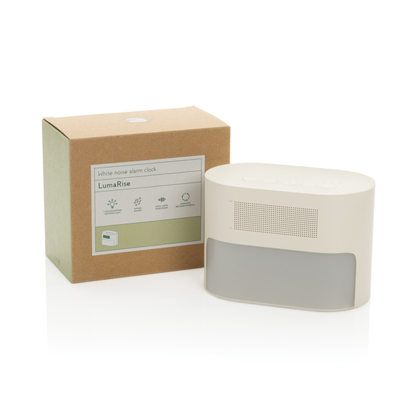 LumaRise RCS budík s bielym šumom z recyklovaného plastu béžová 13