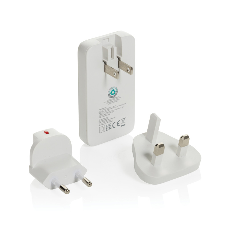Fluxo RCS 65W plochá GaN nabíjačka s univerz.i konektormi biela 1