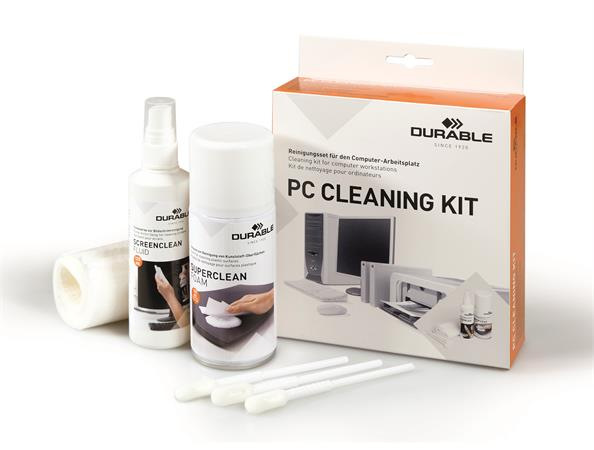 Čistiaca sada na plastové povrchy a monitory, DURABLE "PC CLEANING KIT" 2