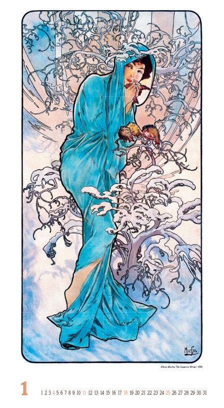 Nástenný kalendár Alfons Mucha 2026 13