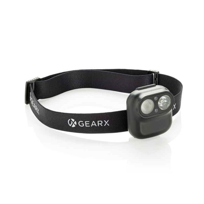 Gear X RCS čelová lampa z rec. plastu s pohybovým senzorom čierna 1