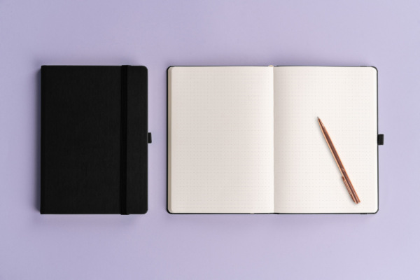 NOTIQUE Notes Balacron, čierný, bodkovaný, 15 x 21 cm 5