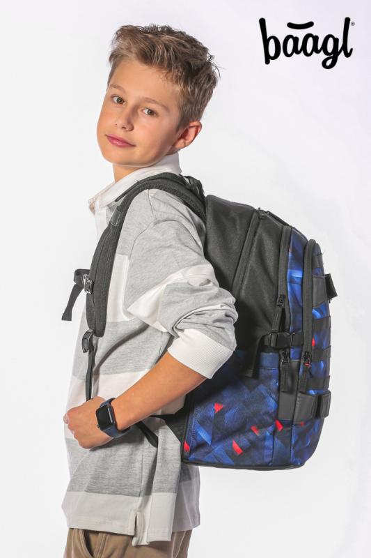 BAAGL Školský batoh Skate Indigo 12
