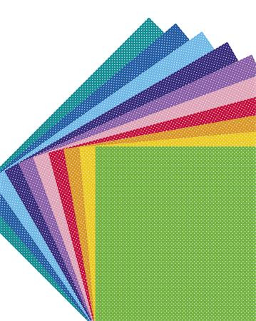 Dekoračný kartón, 2 stranný, 50x70 cm, 300 g, 10 listov, FOLIA "Dots Small", bodkovaný, 10