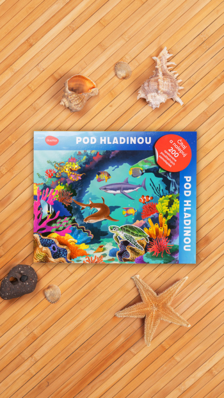 Čítaj a nalepuj – POD HLADINOU, kniha se samolepkami 3