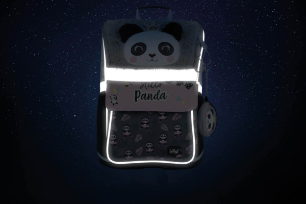 BAAGL SADA 5 Zippy Panda: aktovka, peračník, vrecko, zástera, peňaženka 5