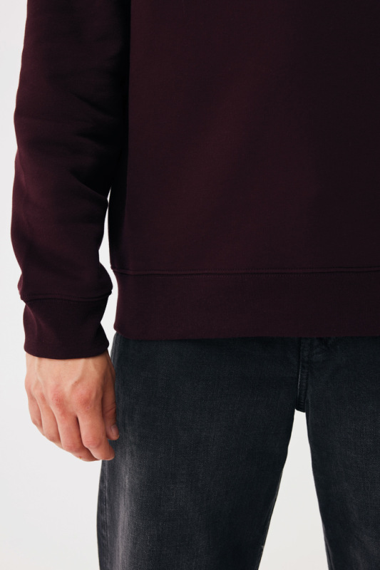 IQONIQ Toria Unisex mikina s okrúhl. výstrihom z rec. bavlny merlot XXL 10
