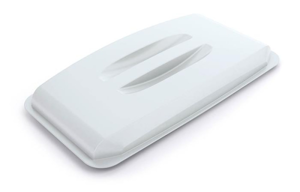 Poklop pre 60 l odpadkový kôš, plast, DURABLE "Durabin®", biely 1