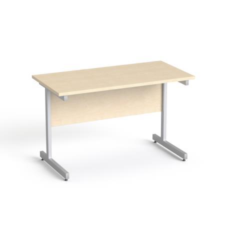 Písací stôl, so sivými nohami, 120x70cm, MAYAH "Freedom SV-25", javor