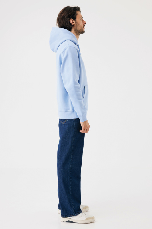 IQONIQ Joshua Unisex mikina s kapucňou z rec. bavlny sky blue M 7