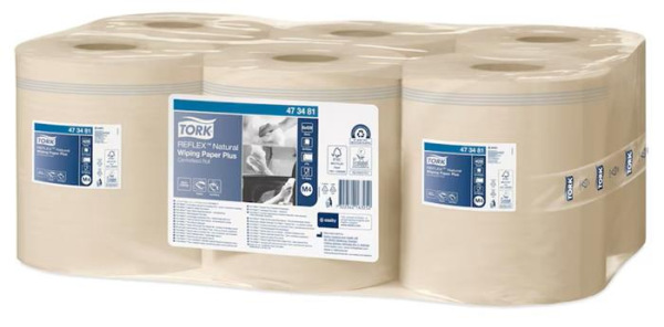 Papierové utierky, kotúčové, priemer: 19 cm, M4 systém, 2-vrstvové, Advanced, TORK "Reflex 2