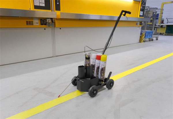 Vozík na označovanie podláh, pre sprejové farby, DURABLE "Duraline® EasyTrack" 3