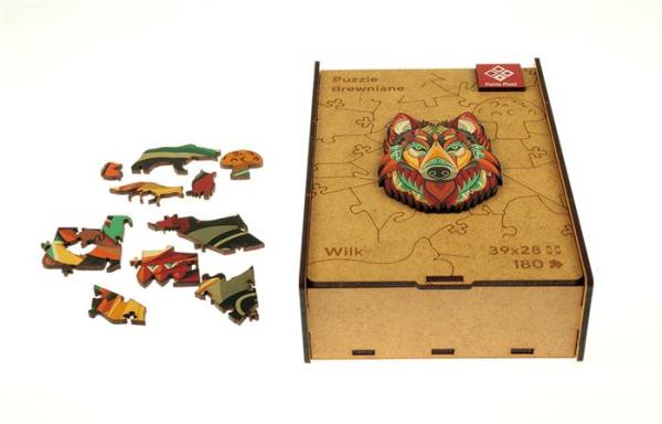 Puzzle, drevené, A3, 180 ks, PANTA PLAST "Mystery Wolf"