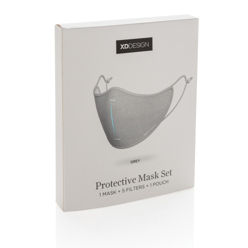 Sada ochranného rúška XD DESIGN sivá 7