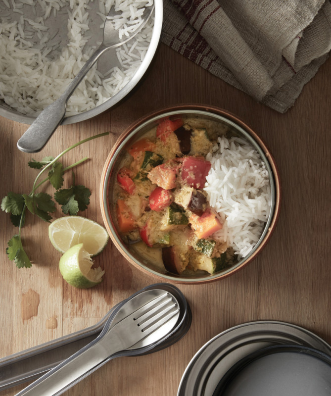 Sklenená miska na jedlo 750ml Black+Blum hnedá 11