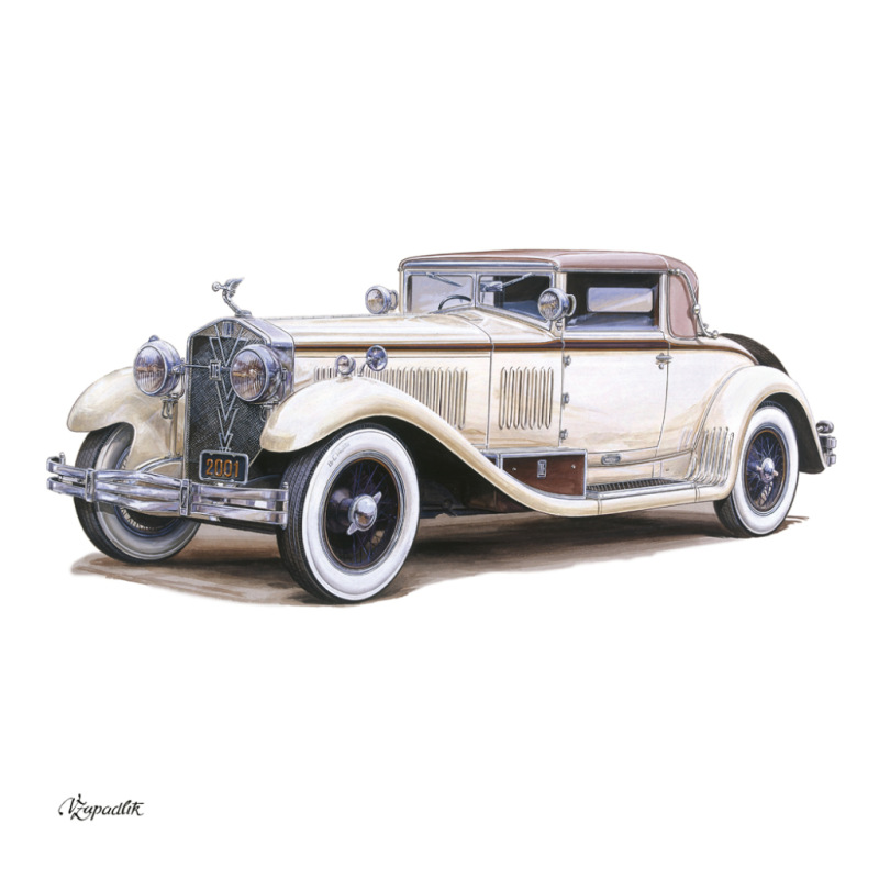 NOTIQUE Poznámkový kalendár Classic Cars – Václav Zapadlík 2027, PLASTIC FREE, 30 x 30 cm 2