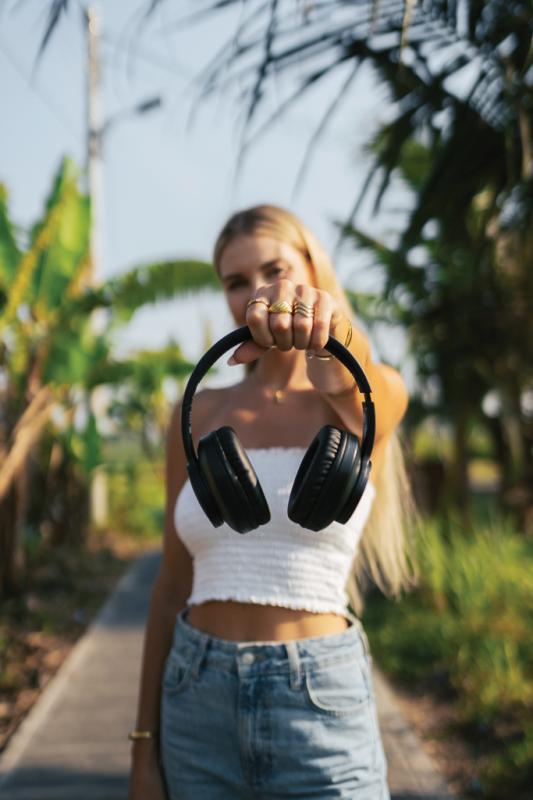 Bezdrôtové slúchadlá Terra z RCS recykl. hliníka sivá 12