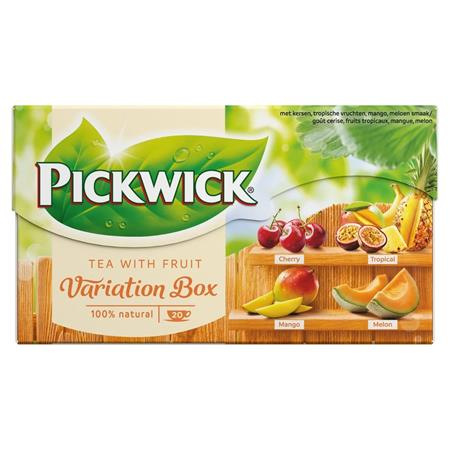 Čierny čaj, 20x1,5 g, PICKWICK "Variácie Orange" višňa, tropické ovocia, mango, meló žltý 1