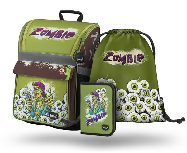 BAAGL SET 3 Zippy Zombie: aktovka, penál, sáček