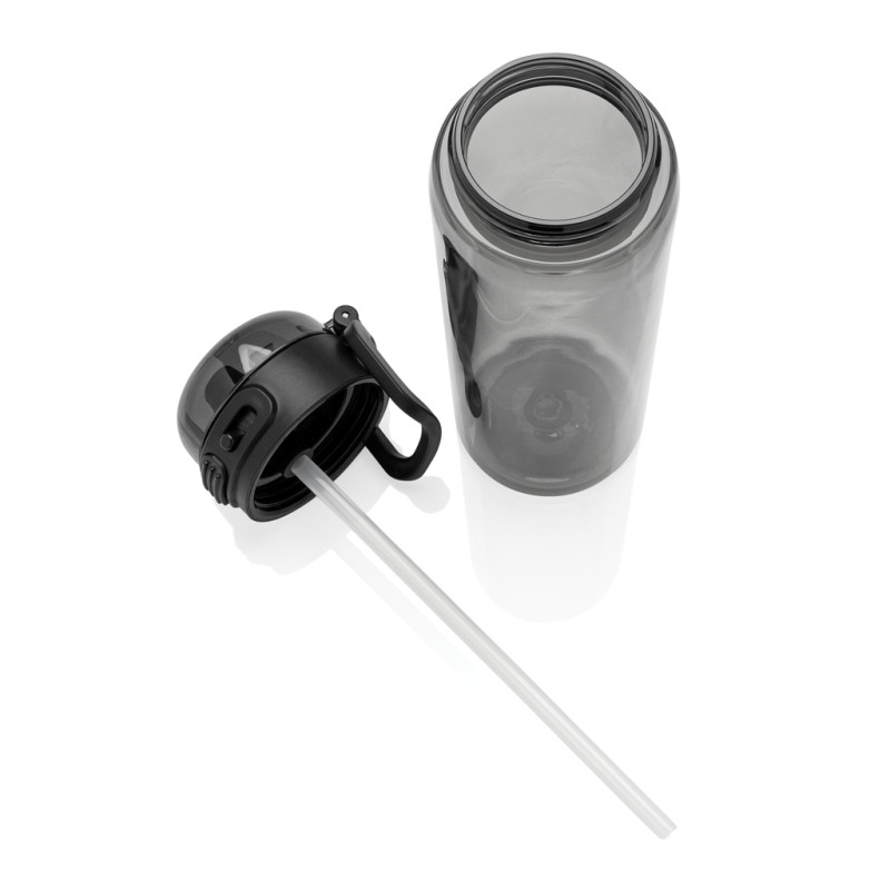 Fľaša na vodu SipnLock RCS RPET 800 ml, nepretek., športová čierna 5