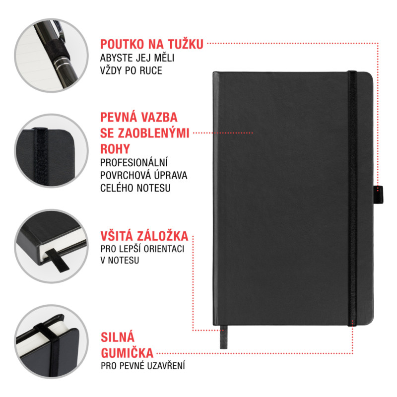 NOTIQUE Notes Krtko a autíčko, linajkovaný, 13 x 21 cm 7