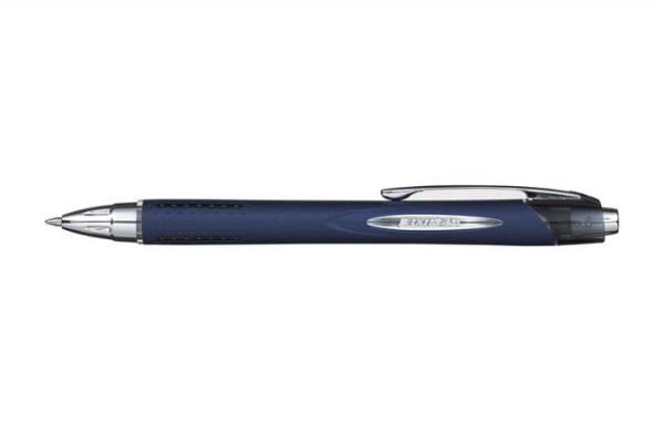 Guľôčkové pero, 0,35 mm, tlačťidlový systém ovládania, UNI "SXN-217 Jetstream", čierne