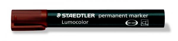 Permanentný popisovač, 2 mm, kužeľový hrot, STAEDTLER "Lumocolor 352", hnedý