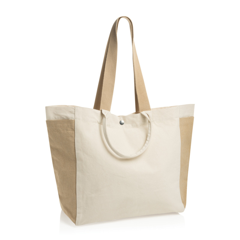 BEAU AWARE™ všestr. shopper taška z 400 gsm recykl. plátna off white 1