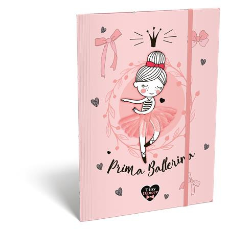 Doska s gumičkou, kartón, A4, LIZZYSULI, "Tiny Dancer, Lovely Ballerina" 1