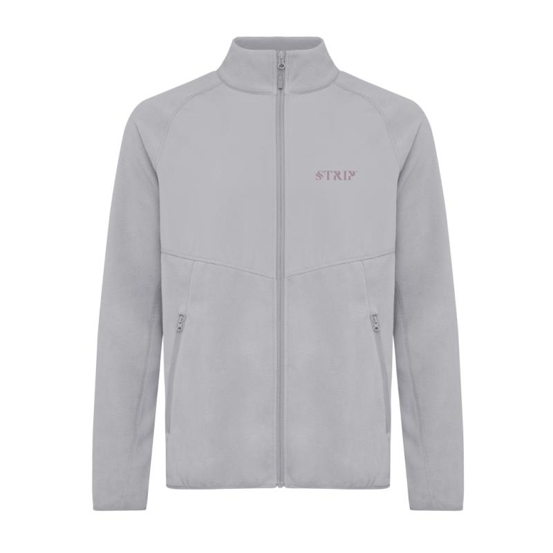 Micro fleece bunda na zips Iqoniq Talung z rec. polyesteru storm grey M 3