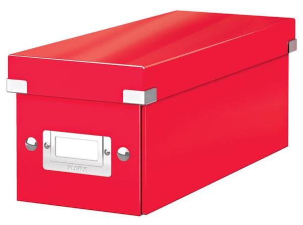 Škatuľa na CD, LEITZ "Click&Store", červená