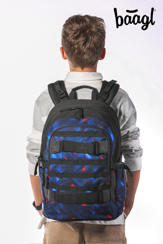 BAAGL Školský batoh Skate Indigo 11