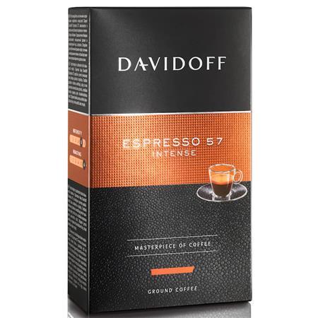 Káva, pražená, mletá, 250 g, DAVIDOFF "Espresso 57"